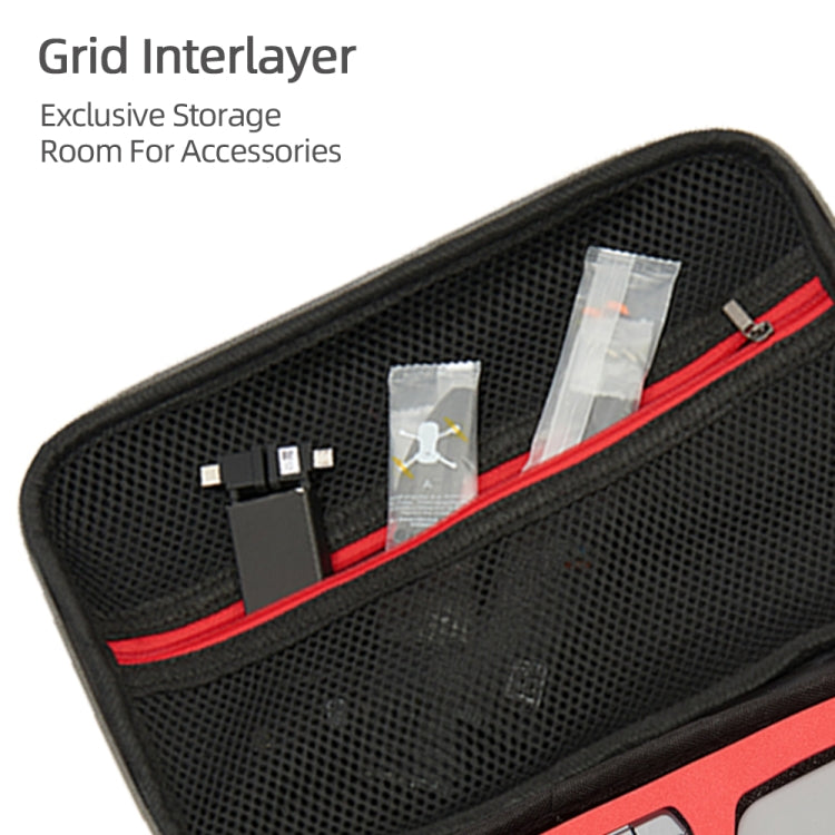 For DJI Neo Fly More Combo Carrying Case Handbag Protective Box(Gray + Black Inner)