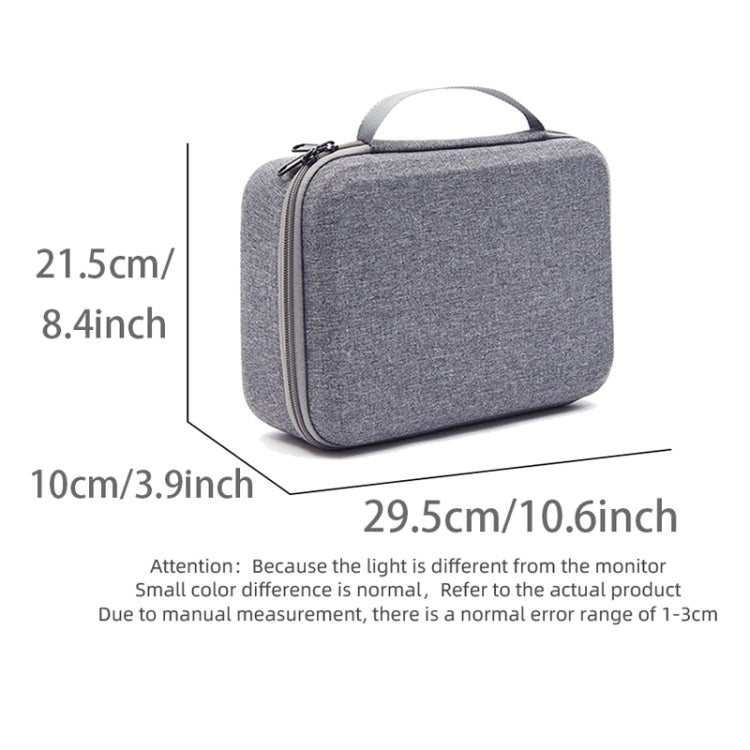 For DJI Neo Fly More Combo Carrying Case Handbag Protective Box(Gray + Black Inner)