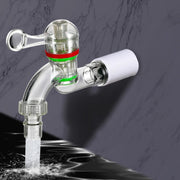 2pcs 4-points 20mm Plastic Transparent Faucet Household Anti-freezing Water Catch Hose