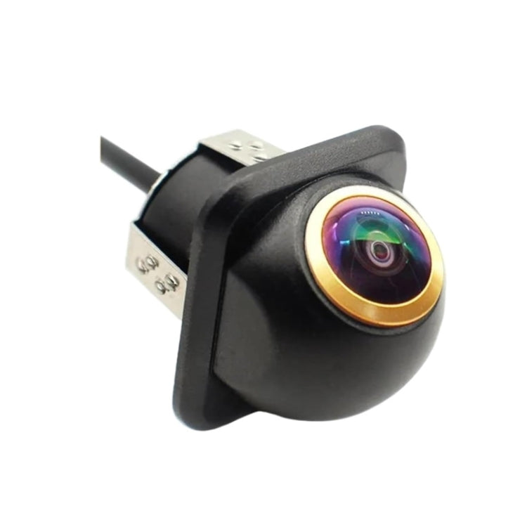 Car Universal HD Night Vision Rear View Reversing Three-Control Fisheye Camera, Style: AHD720P Straw Hat