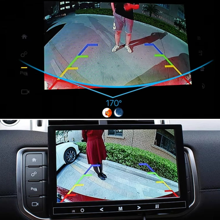 Car Universal HD Night Vision Rear View Reversing Three-Control Fisheye Camera, Style: AHD720P Panoramic