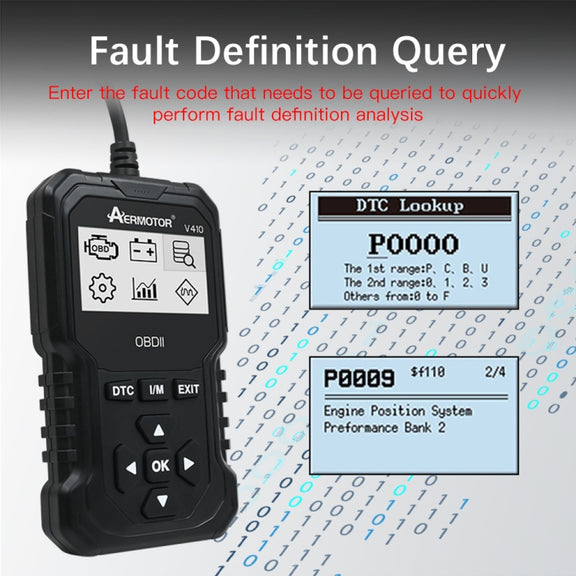 AERMOTOR Car Fault Diagnostic Instrument ELM327 Engine Fault Detection Tool(V410)