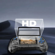 Q8 Handheld Game Console 3.0 Inch Screen Support TV Connection Built In 800 Games Singles Transparent Gray