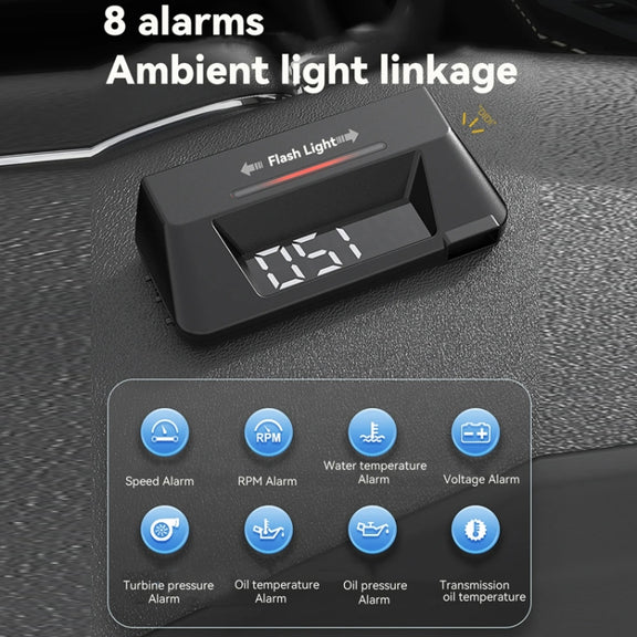 Head-up Display OBD Multi-function Vehicle Instrument Oil Temperature Gearbox Monitoring Screen(S101)
