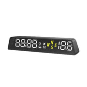 Head-up Display USB Powered High-definition Vehicle Code Altitude Meter(All White)