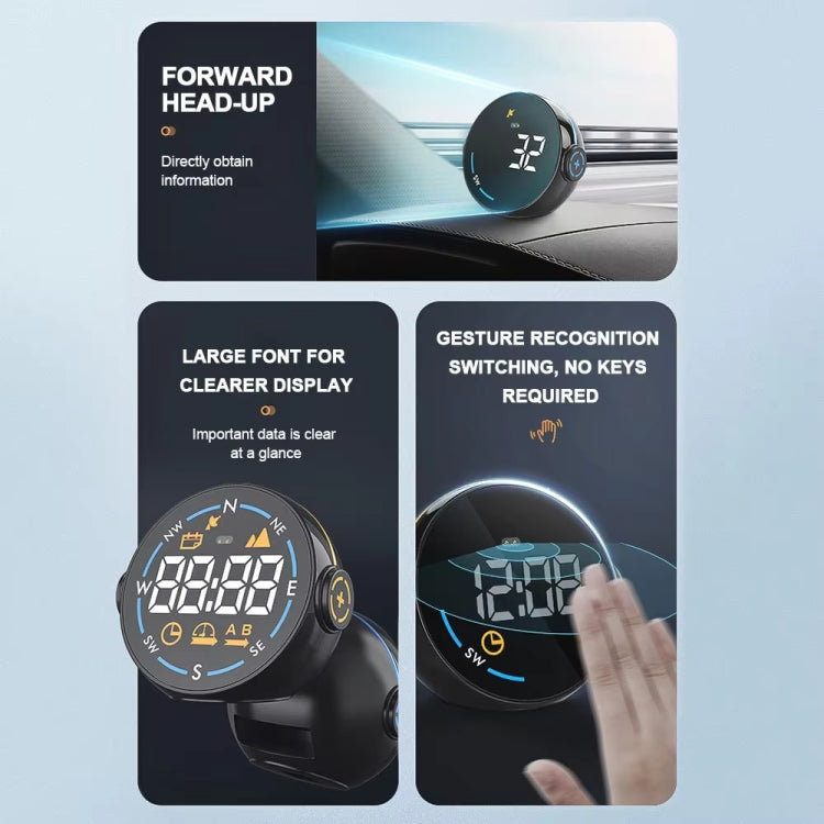 Head-up Display USB Powered Car GPS Altitude Meter(H600G)
