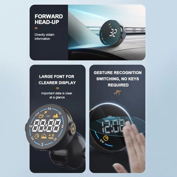 Head-up Display USB Powered Car GPS Altitude Meter(H600G)