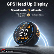 Head-up Display USB Powered Car GPS Altitude Meter(H600G)