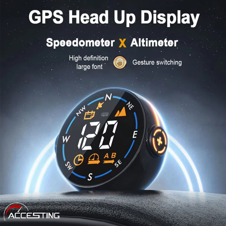 Head-up Display USB Powered Car GPS Altitude Meter(H600G)