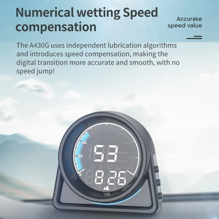 Head-up Display Real Speed GPS Vehicle Altitude Meter(A430G)