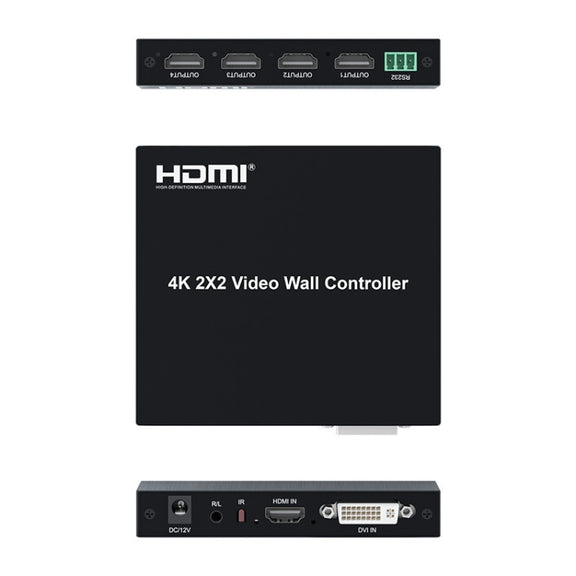 4K 2x2 HDMI Video HD Splice Support HDMI / DVI Input 4CH HDMI Output UK Plug