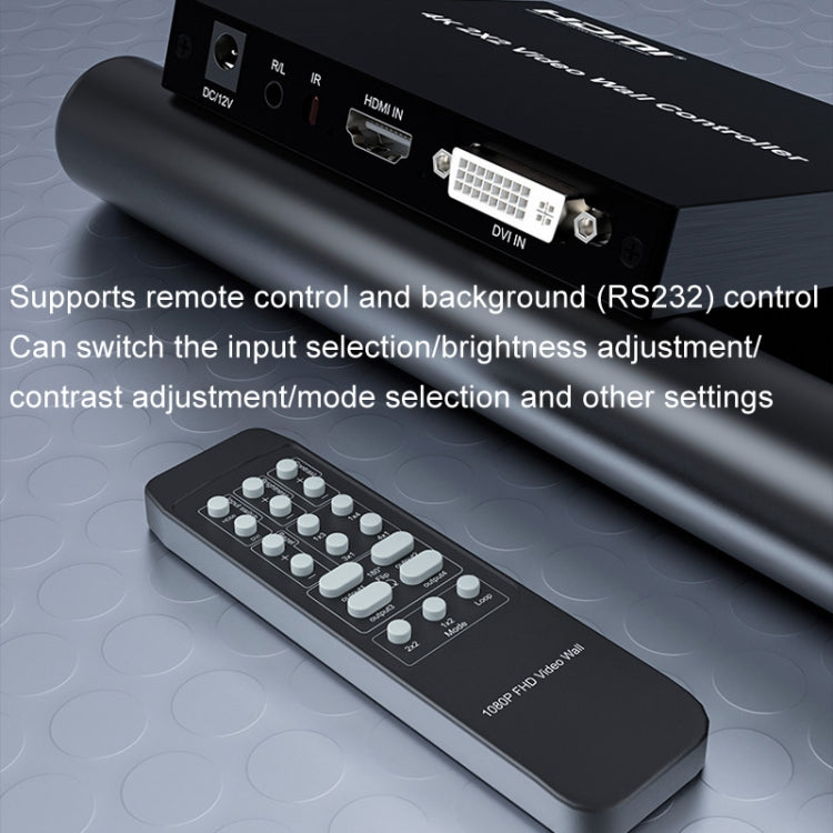 4K 2x2 HDMI Video HD Splice Support HDMI / DVI Input 4CH HDMI Output EU Plug