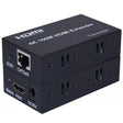 HDMI To RJ45 Single Ethernet Cable 100m Extender 4K HD Cable Signal Amplifier UK Plug(Black) - Amplifier by PMC TechLife | Online Shopping South Africa | PMC TechLife | Buy Now Pay Later Mobicred