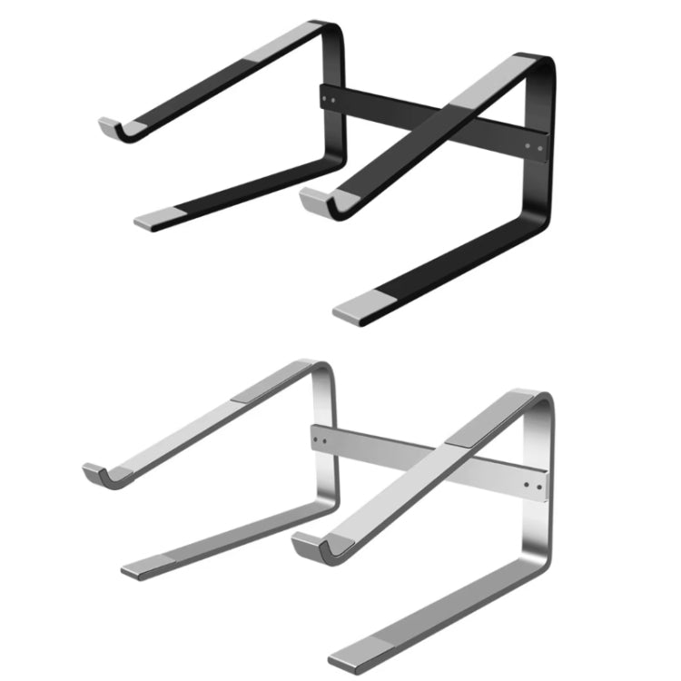 Desktop Aluminum Alloy Heightened Heat Dissipation Laptops Stand(Black)