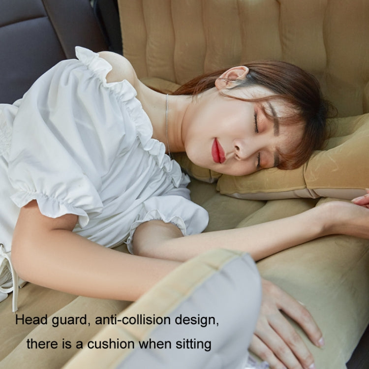 Inflatable Mattress For Car Travel SUV Rear Seat/Trunk, Color: Gray Dual-purpose Square Pier
