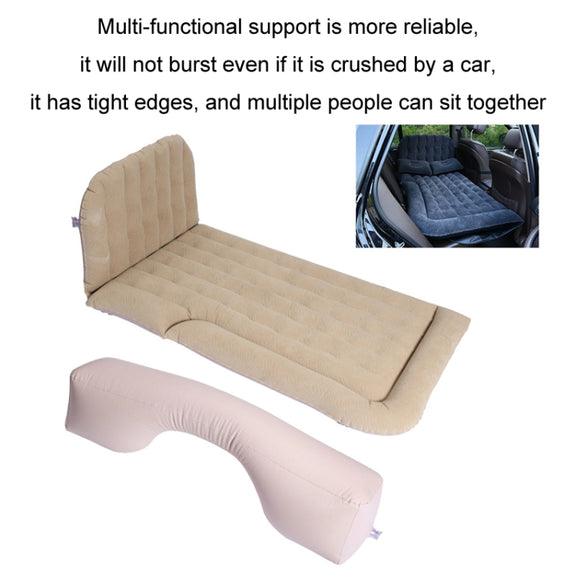 Inflatable Mattress For Car Travel SUV Rear Seat/Trunk, Color: Gray Dual-purpose Square Pier