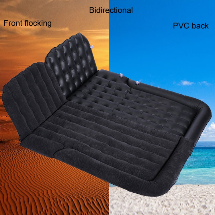 Inflatable Mattress For Car Travel SUV Rear Seat/Trunk, Color: Black