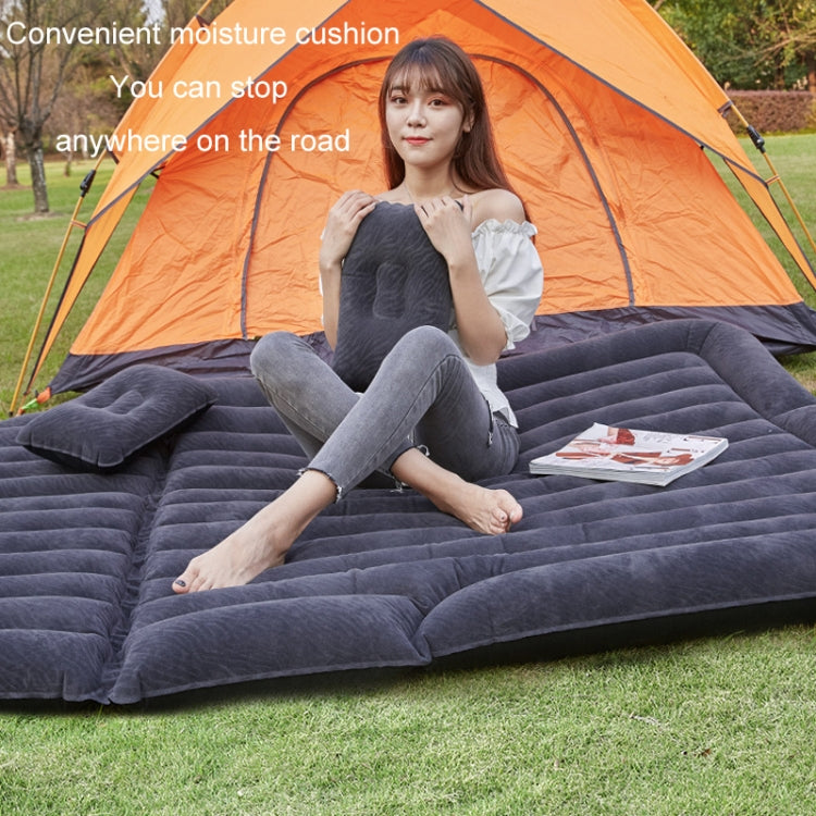 Inflatable Mattress For Car Travel SUV Rear Seat/Trunk, Color: Gray