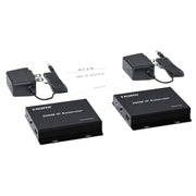 300m IP HDMI Extender HD Video Transmission, Transmitter + Receiver US Plug(Black)