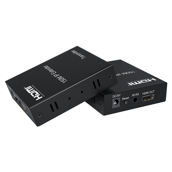 150m HDMI Network Cable Extender IP One To Many Computer Monitors, Transmitter+Receiver, US Plug