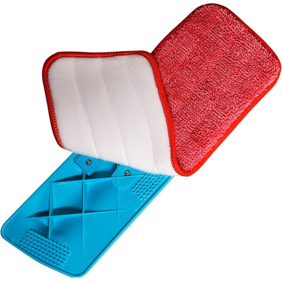 Spray Mop Replacement Pads Reusable Microfiber Floor Mops Refills 14x42cm Red