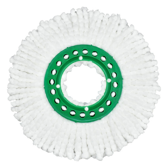 For Libman Tornado Spin Mop Microfiber Mop Pad Replacement Parts(White)