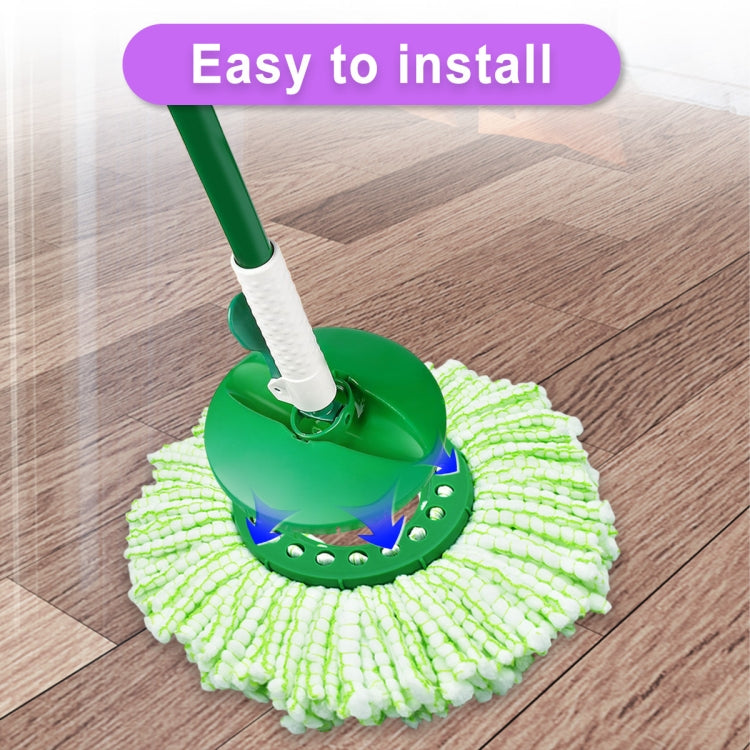 For Libman Tornado Spin Mop Microfiber Mop Pad Replacement Parts(Green)