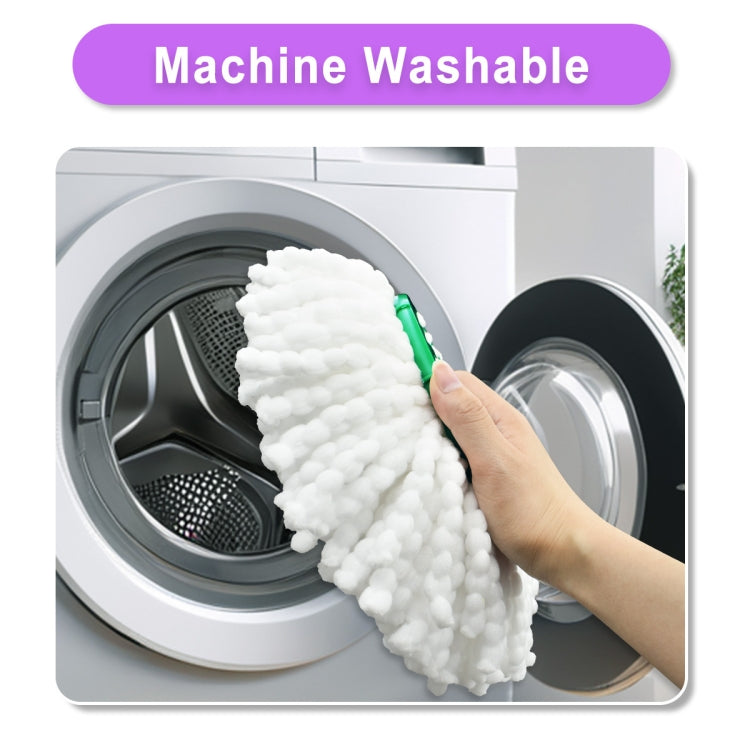 For Libman Tornado Spin Mop Microfiber Mop Pad Replacement Parts(Green)
