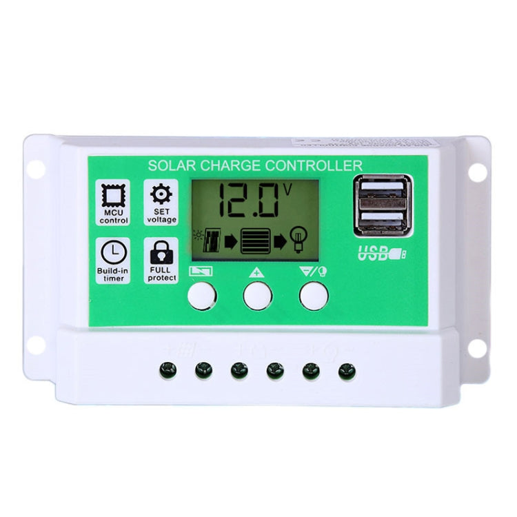 60A 12V PWM Solar Cell Panel Charger Controller Lithium-ion Lead-acid Battery Solar Controller