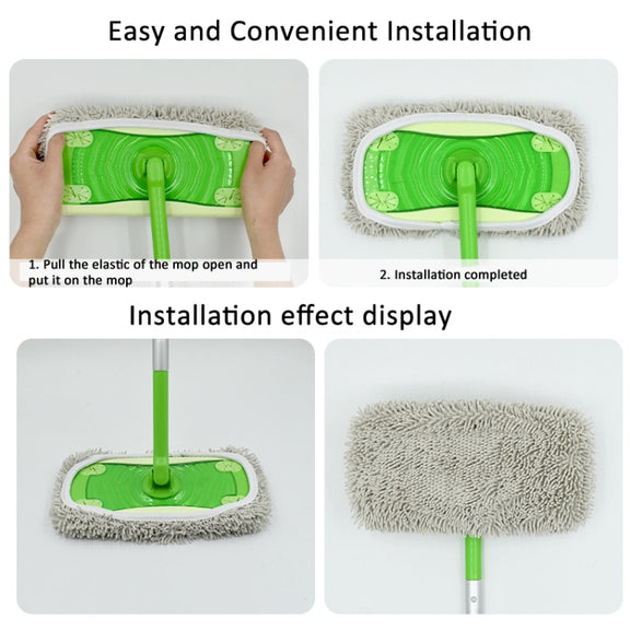 For Swiffer Sweeper and Other 10-inch Flat Mop Replacement Pads 2pcs Terry Cloth