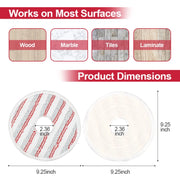 For Vileda Spin & Clean Mop Refill Pad Round Microfiber Replacement Cloth Cover(Red)