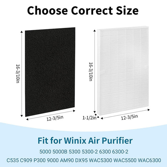 115115 Replacement Filter For Winix 5300 6300 5300-2 6300-2 P300 C535  Air Purifier