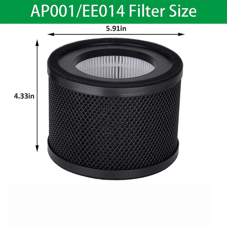 For TaoTronics TT-AP001 / VAVA VA-EE014 Air Purifier Filter HEPA Replacement Filter