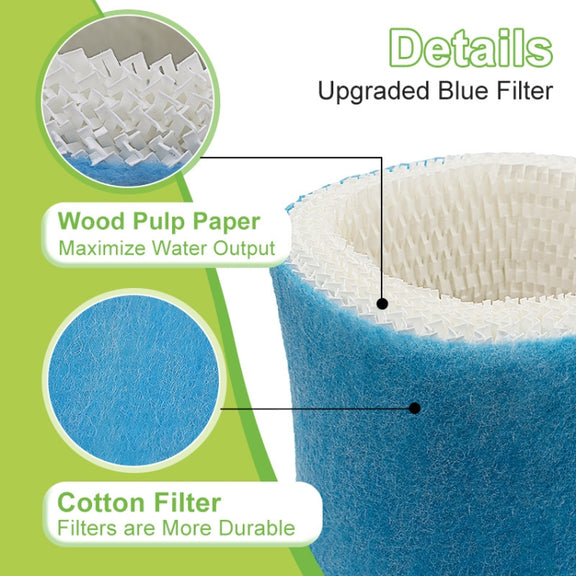 For Honeywell HAC-504AW Humidifier Filter Blue Wood Pulp Paper Replacement Filter