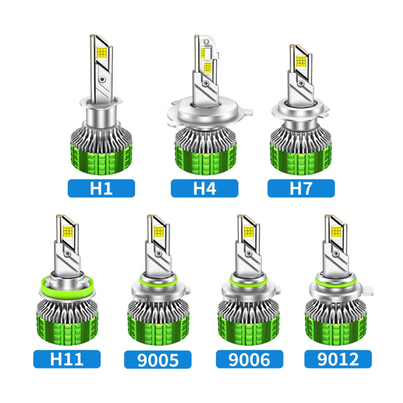 100W LED Double Copper Tube Aluminum Alloy Water-resistant Car Headlight, Bulb: 9005