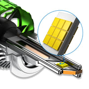 100W LED Double Copper Tube Aluminum Alloy Water-resistant Car Headlight, Bulb: 9005