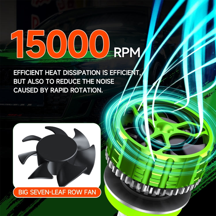100W LED Double Copper Tube Aluminum Alloy Water-resistant Car Headlight, Bulb: 9005