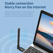 COMFAST CF-940F  300Mbps WiFi6 USB Adapter 2.4GHz WiFi Antena Wireless Network Card