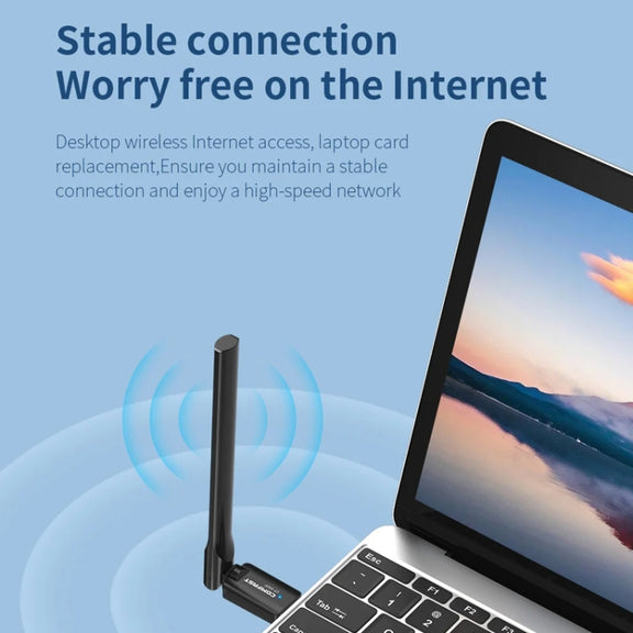 COMFAST CF-940F  300Mbps WiFi6 USB Adapter 2.4GHz WiFi Antena Wireless Network Card