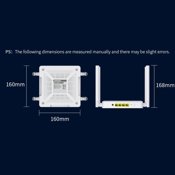COMFAST CF-WR630AX 3000Mbps Dual-Band WiFi6 MESH Router 4x5dBi Antenna AU Plug