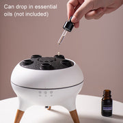 Dynamic Multi-Spray Aromatherapy Diffuser With Colorful Lights Remote Control Humidifier UK Plug(V80 Spit Circle Upgrade Model)