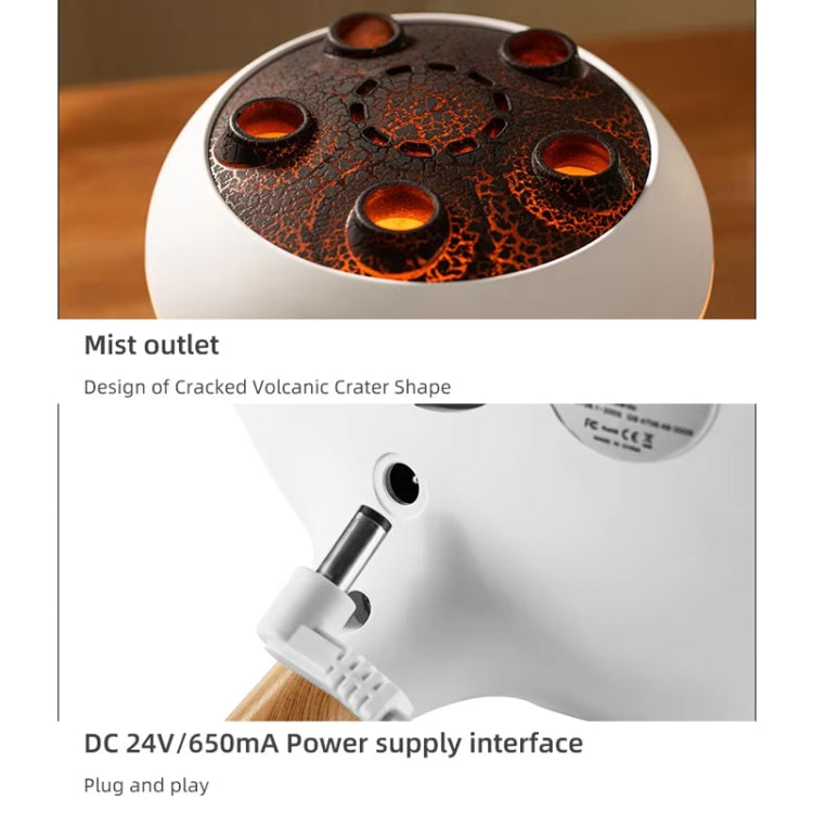 Dynamic Multi-Spray Aromatherapy Diffuser With Colorful Lights Remote Control Humidifier UK Plug(V80 Spit Circle Upgrade Model)