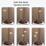 Dynamic Multi-Spray Aromatherapy Diffuser With Colorful Lights Remote Control Humidifier EU Plug(V80 Spit Circle Upgrade Model)