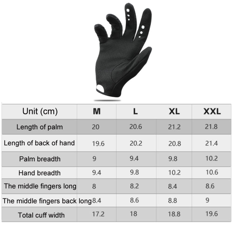 WEST BIKING Cycling Anti-slip Breathable Touch Screen Gloves, Size: M(Black)