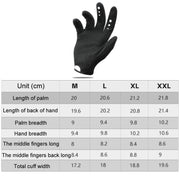 WEST BIKING Cycling Anti-slip Breathable Touch Screen Gloves, Size: M(Black)
