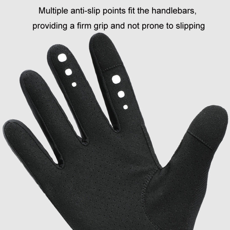 WEST BIKING Cycling Anti-slip Breathable Touch Screen Gloves, Size: XXL(Black)