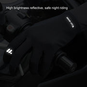 WEST BIKING Cycling Anti-slip Breathable Touch Screen Gloves, Size: XL(Black)