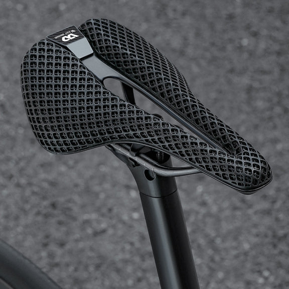 WEST BIKING Road Bicycle Carbon Fiber Ultralight Breathable Seat(Black)