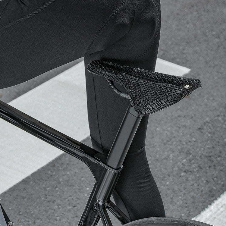 WEST BIKING Road Bicycle Carbon Fiber Ultralight Breathable Seat(Black)