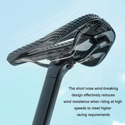 WEST BIKING Road Bicycle Carbon Fiber Ultralight Breathable Seat(Black)